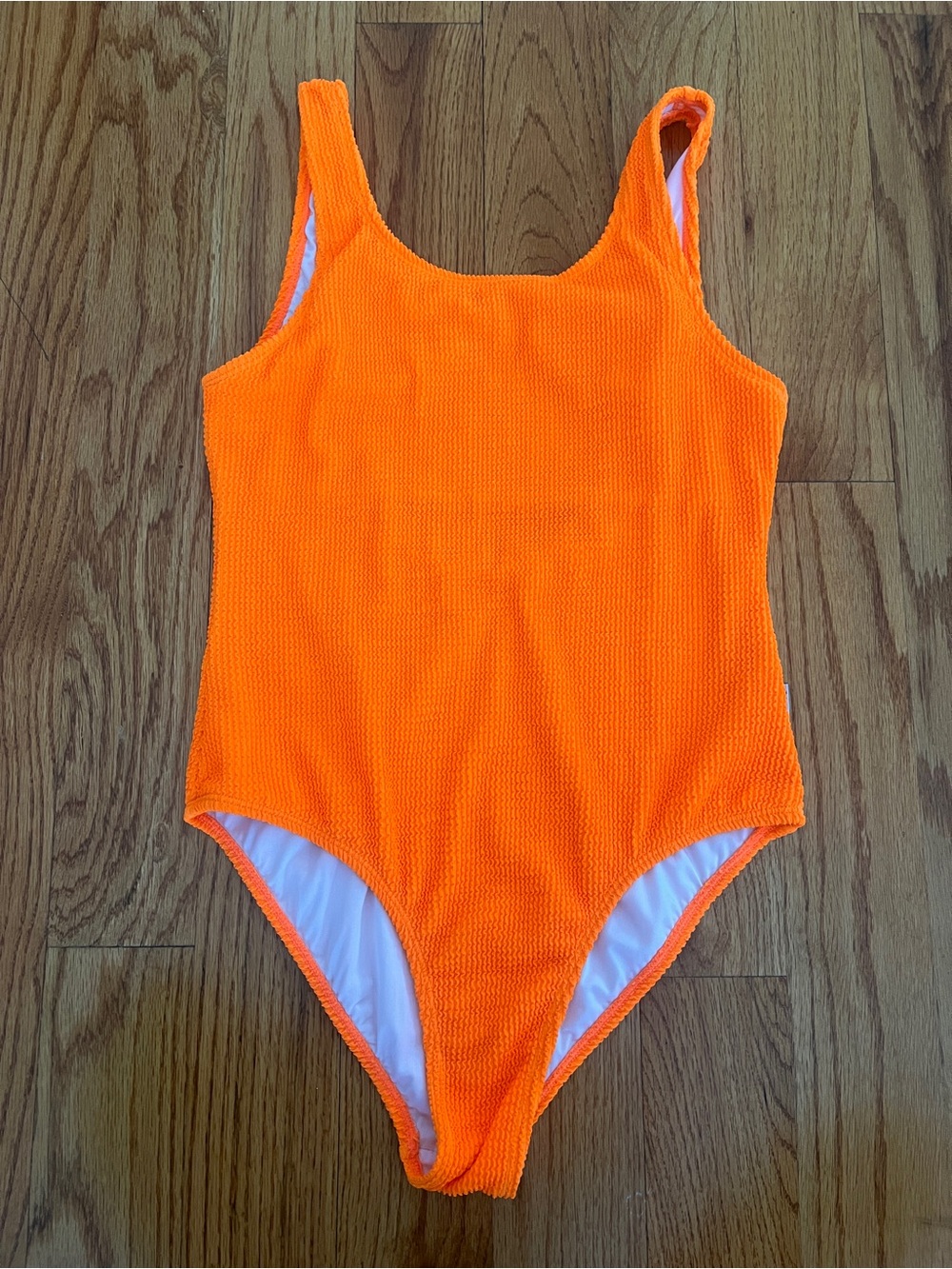 Girls One Piece Crinkly Bathing Suit